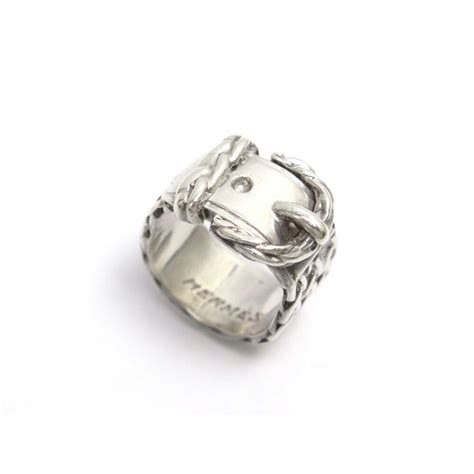 bague boucle de ceinture hermes|Hermes bagues en argent.